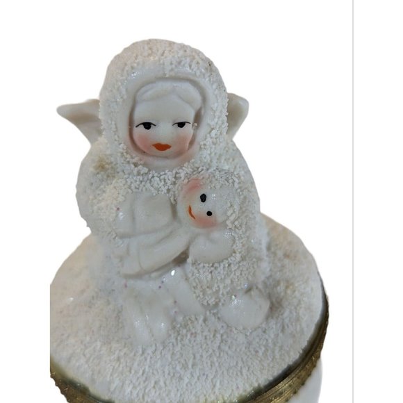 K’s Collection vintage Snow Angels trinket box - Picture 2 of 7
